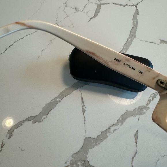 VINTAGE CHANEL Black and White Ombré Sunglasses. - Picture 12 of 12